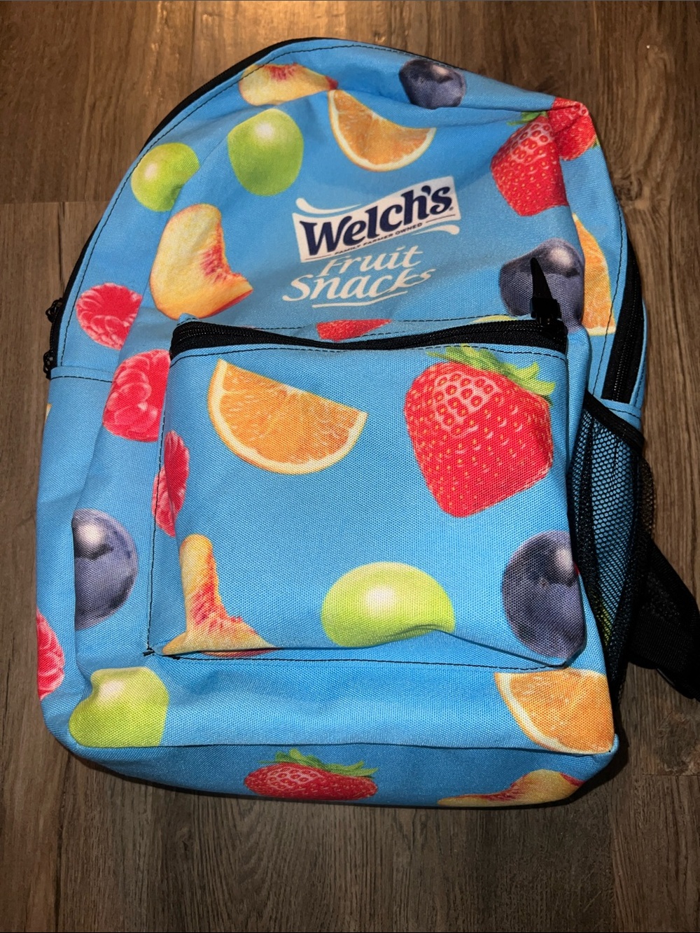 Rare Welch's Fruit Snacks Promotional Backpack All Over Print Swag Bag